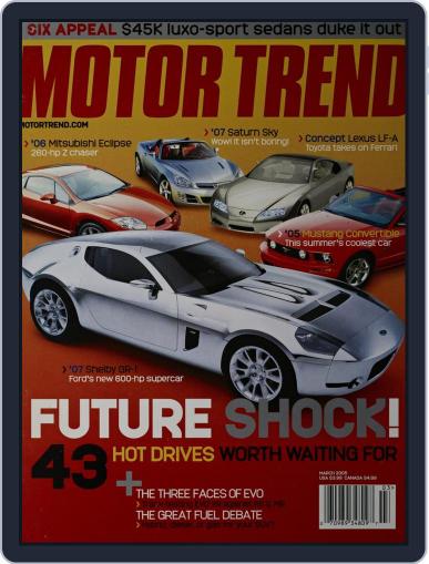 MotorTrend March 1st, 2005 Digital Back Issue Cover