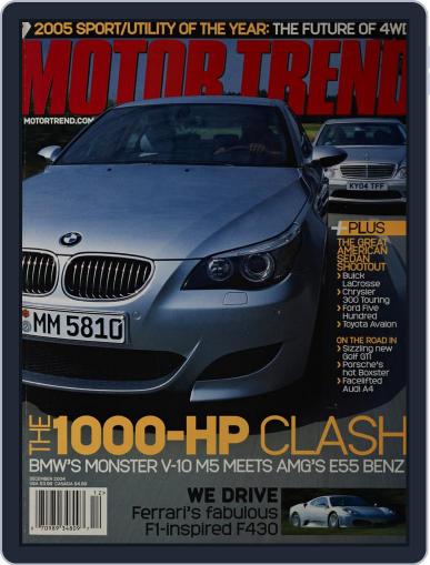 MotorTrend December 1st, 2004 Digital Back Issue Cover