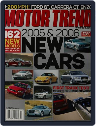 MotorTrend October 1st, 2004 Digital Back Issue Cover