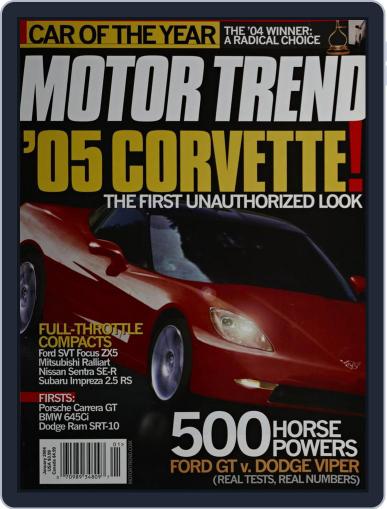 MotorTrend January 1st, 2004 Digital Back Issue Cover