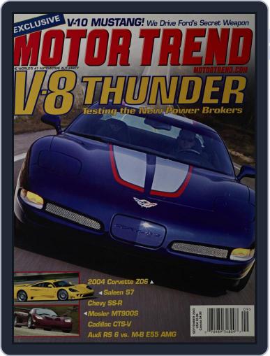 MotorTrend September 1st, 2003 Digital Back Issue Cover