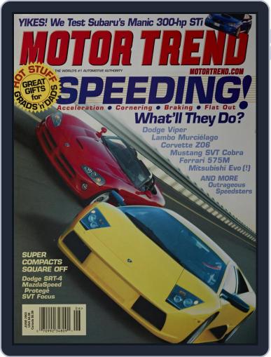 MotorTrend June 1st, 2003 Digital Back Issue Cover