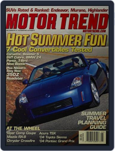 MotorTrend May 1st, 2003 Digital Back Issue Cover