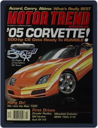 MotorTrend April 1st, 2003 Digital Back Issue Cover
