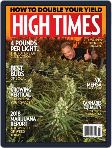 High Times March 1st, 2018 Digital Back Issue Cover