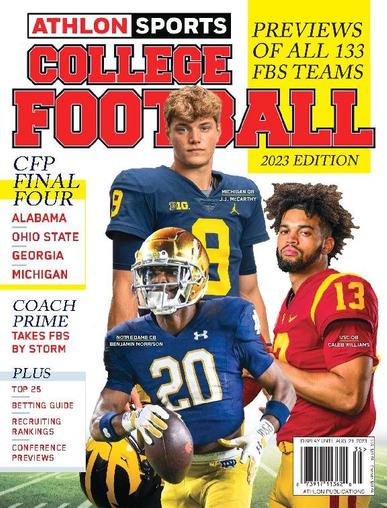 Athlon Sports: National College Football 2023 June 16th, 2023 Digital Back Issue Cover