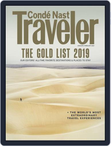 Conde Nast Traveler January 1st, 2019 Digital Back Issue Cover