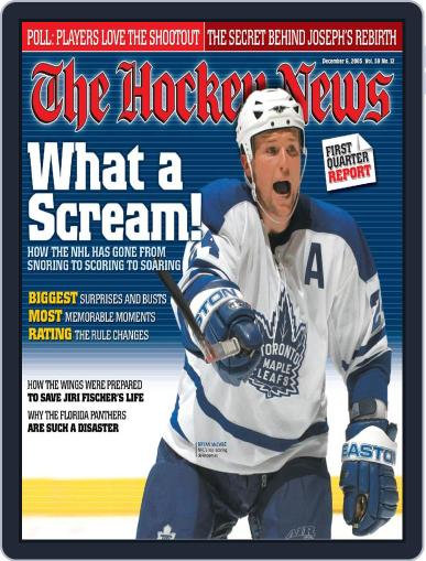 The Hockey News December 6th, 2005 Digital Back Issue Cover