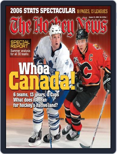 The Hockey News August 22nd, 2006 Digital Back Issue Cover