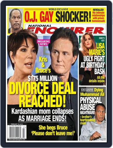 National Enquirer February 8th, 2013 Digital Back Issue Cover