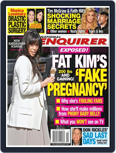 National Enquirer March 29th, 2013 Digital Back Issue Cover