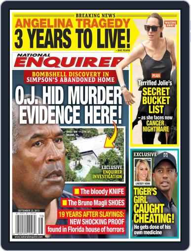 National Enquirer September 13th, 2013 Digital Back Issue Cover
