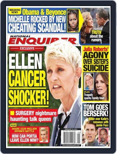 National Enquirer February 14th, 2014 Digital Back Issue Cover
