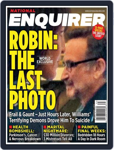 National Enquirer August 22nd, 2014 Digital Back Issue Cover
