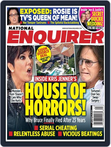 National Enquirer October 3rd, 2014 Digital Back Issue Cover