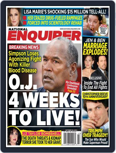 National Enquirer October 10th, 2014 Digital Back Issue Cover