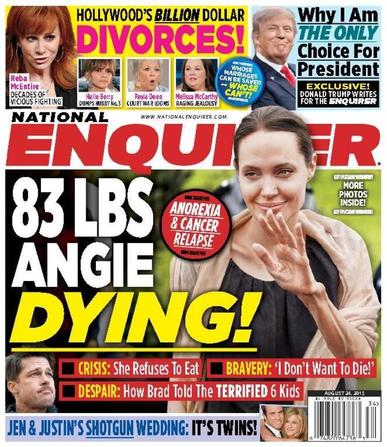 National Enquirer August 24th, 2015 Digital Back Issue Cover