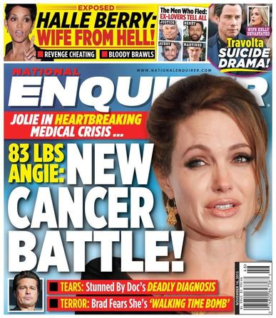 National Enquirer November 16th, 2015 Digital Back Issue Cover