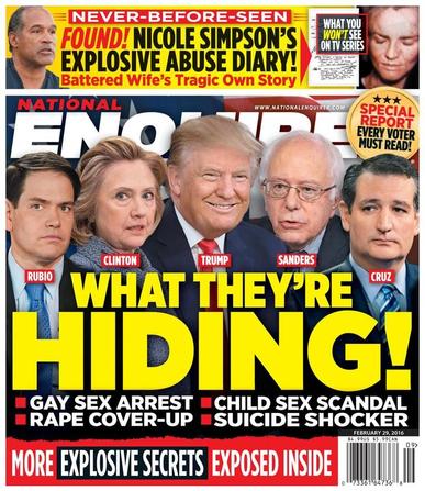 National Enquirer February 19th, 2016 Digital Back Issue Cover