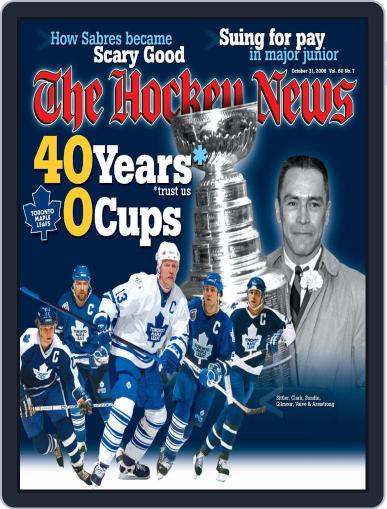 The Hockey News October 31st, 2006 Digital Back Issue Cover