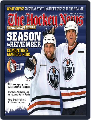 The Hockey News June 20th, 2006 Digital Back Issue Cover