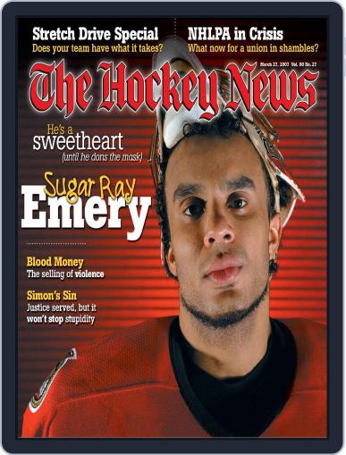 The Hockey News March 27th, 2007 Digital Back Issue Cover