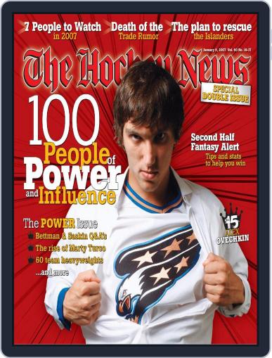 The Hockey News January 9th, 2007 Digital Back Issue Cover