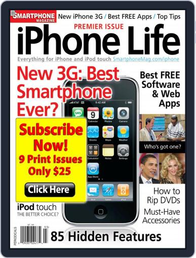 Iphone Life September 9th, 2008 Digital Back Issue Cover