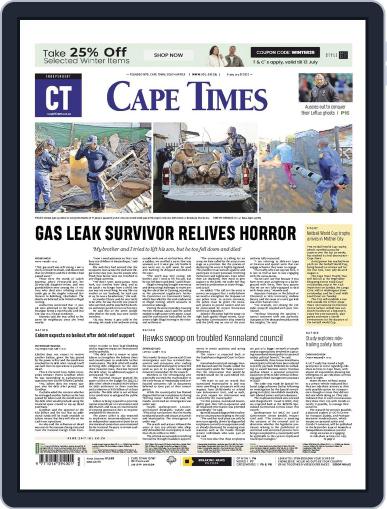Cape Times July 7th, 2023 Digital Back Issue Cover