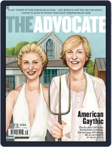 The Advocate September 16th, 2008 Digital Back Issue Cover