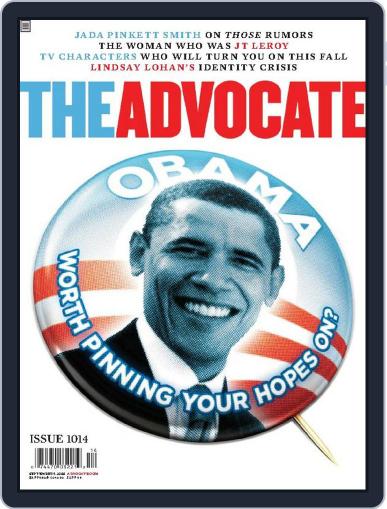 The Advocate August 19th, 2008 Digital Back Issue Cover