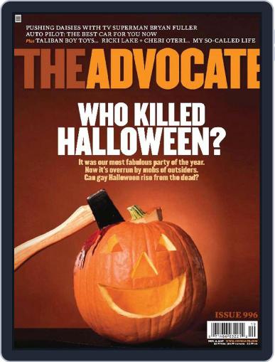 The Advocate October 30th, 2007 Digital Back Issue Cover
