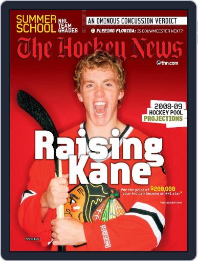 The Hockey News September 2nd, 2008 Digital Back Issue Cover