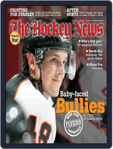 The Hockey News October 16th, 2007 Digital Back Issue Cover