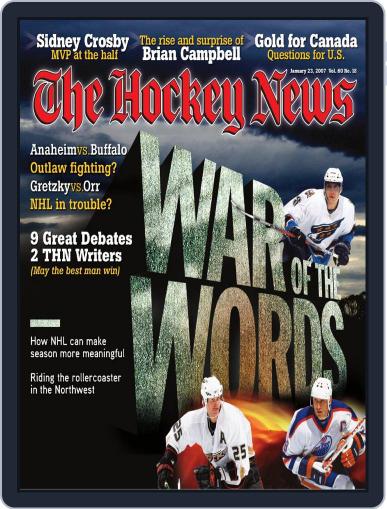 The Hockey News January 23rd, 2007 Digital Back Issue Cover