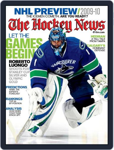 The Hockey News September 28th, 2009 Digital Back Issue Cover