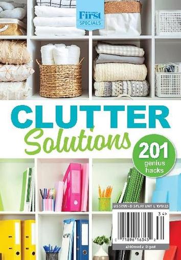 Clutter Solutions - 201 Genius Hacks September 10th, 2023 Digital Back Issue Cover