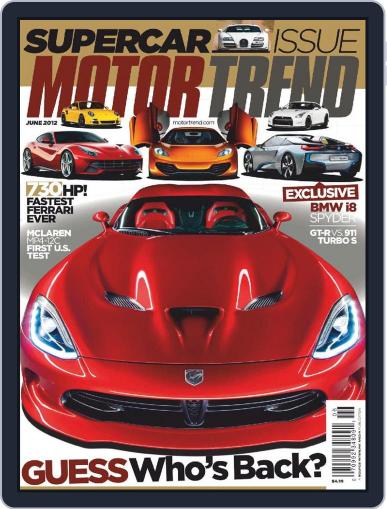 MotorTrend June 1st, 2012 Digital Back Issue Cover