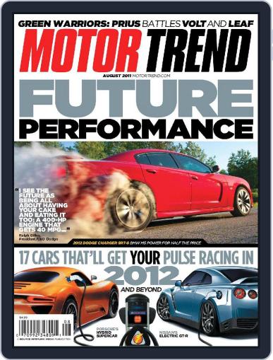 MotorTrend August 1st, 2011 Digital Back Issue Cover