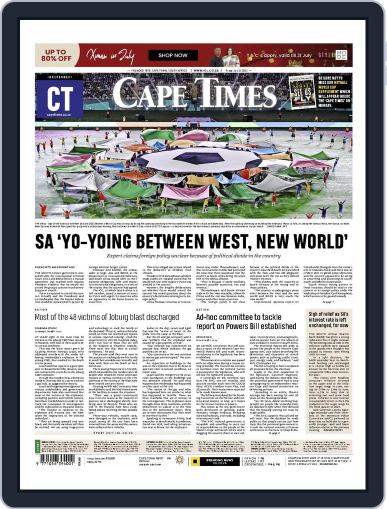 Cape Times July 21st, 2023 Digital Back Issue Cover