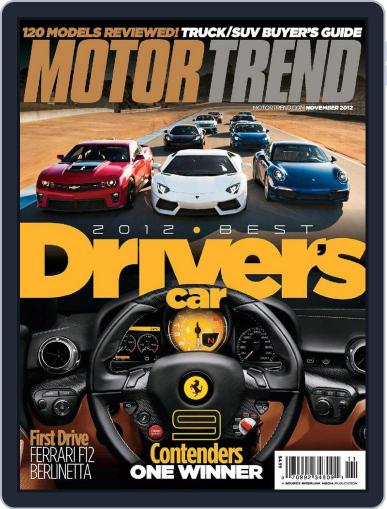 MotorTrend November 1st, 2012 Digital Back Issue Cover