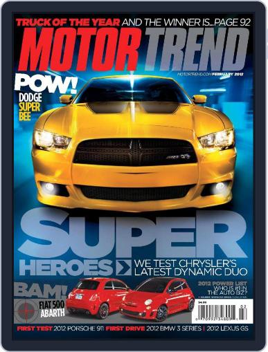 MotorTrend February 1st, 2012 Digital Back Issue Cover