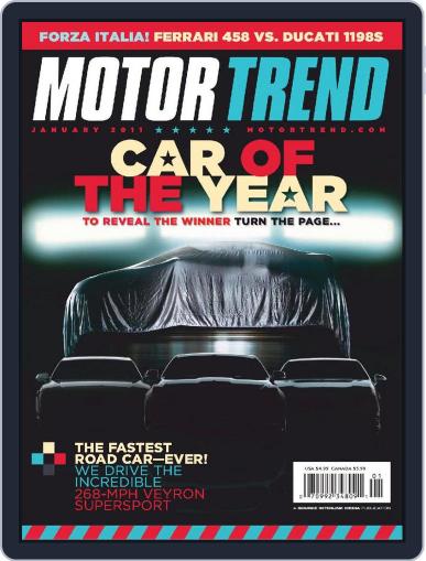 MotorTrend January 1st, 2011 Digital Back Issue Cover