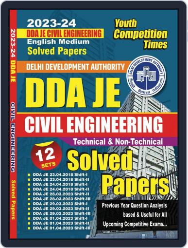 2023-24 DDA JE Civil Engineering Solved Papers Digital Back Issue Cover