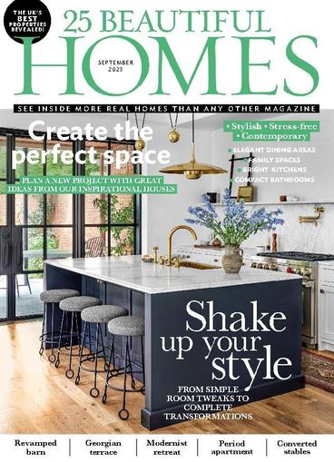 25 Beautiful Homes September 1st, 2023 Digital Back Issue Cover