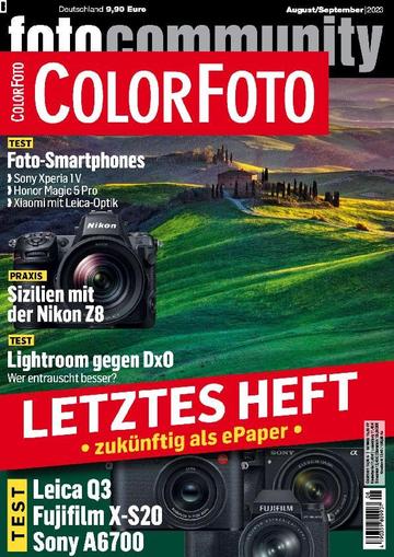 Colorfoto August 1st, 2023 Digital Back Issue Cover
