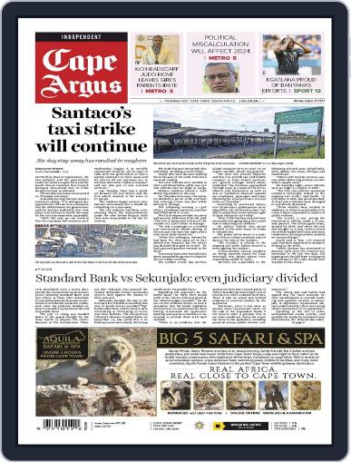 Cape Argus August 7th, 2023 Digital Back Issue Cover