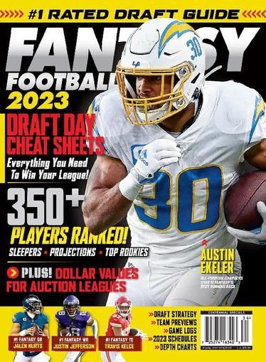 Fantasy Football Draft Guide 2023 August 1st, 2023 Digital Back Issue Cover