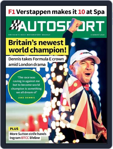Autosport August 3rd, 2023 Digital Back Issue Cover