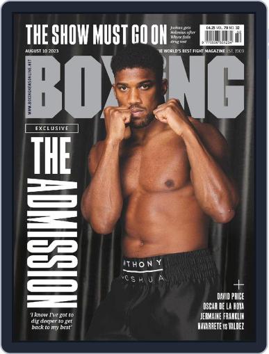 Boxing News August 10th, 2023 Digital Back Issue Cover
